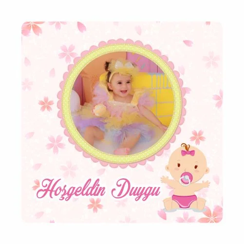 Yeni Doğan Temalı Doğum Günü Magneti